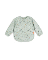 Bavaglio a Maniche Lunghe Impermeabile con Tasca - Happy Dots - Verde - Certificato Oeko-Tex