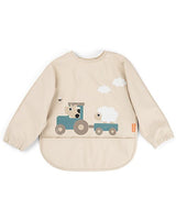 Bavaglio Impermeabile a Maniche Lunghe con Tasca - Tiny Farm - Sabbia -