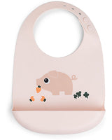 Bavaglio Impermeabile con Tasca - Tiny Farm - Cipria - 100% Silicone