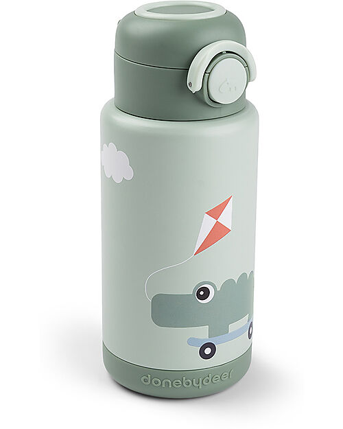 Borraccia Antigoccia Termica per Bambini 340 ml - Playground - Verde