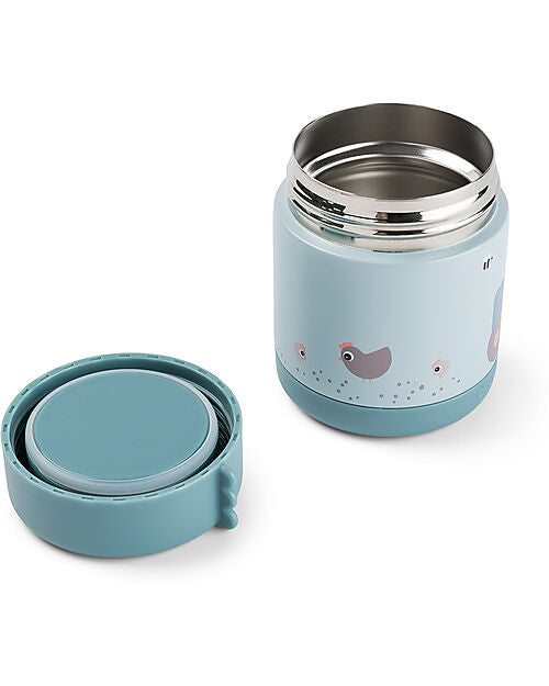 Porta Pranzo Termico - Tiny Farm - Blu - 300ml