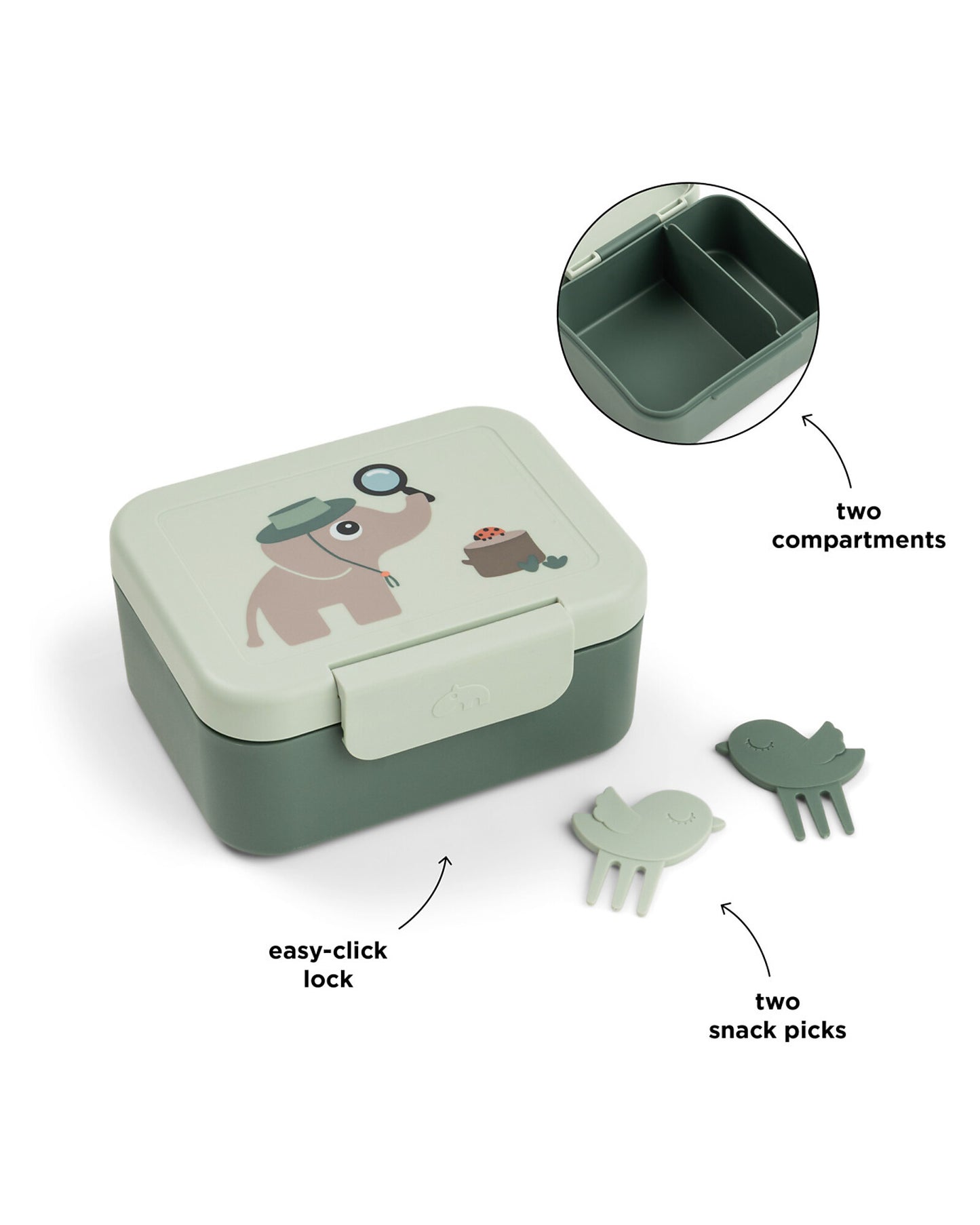 NEW BTS '26 - Portapranzo con Divisorio - Tiny Farm - Blu - 13 x 11 x 6 cm - 100% PP Alimentare (Copia)