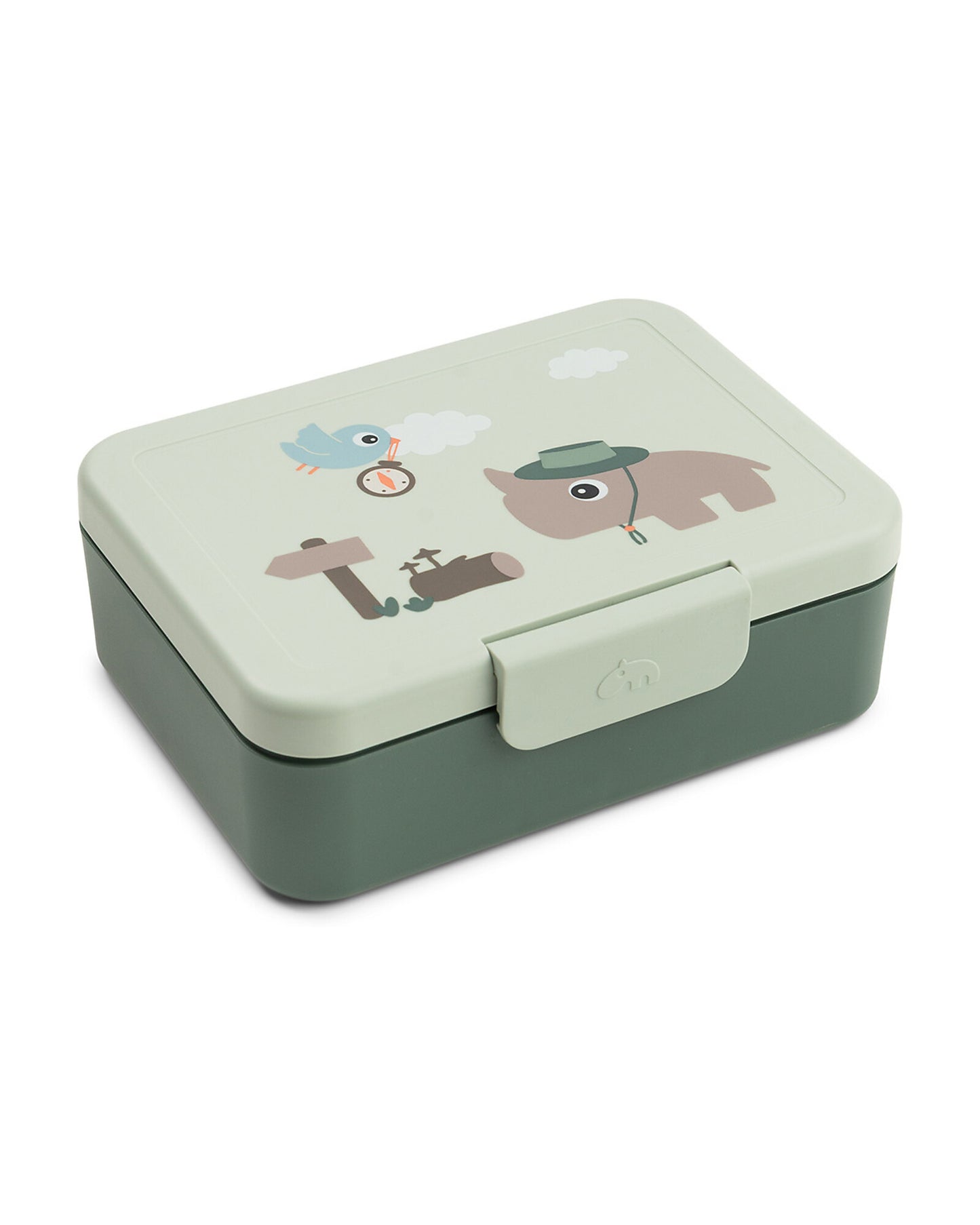 NEW BTS '26 - Portapranzo con Divisorio - Tiny Trails - Verde - 17,5 x 13 x 6,5 cm - 100% PP Alimentare