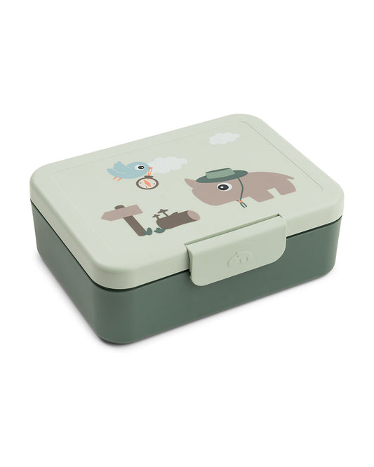 NEW BTS '26 - Portapranzo con Divisorio - Tiny Trails - Verde - 17,5 x 13 x 6,5 cm - 100% PP Alimentare