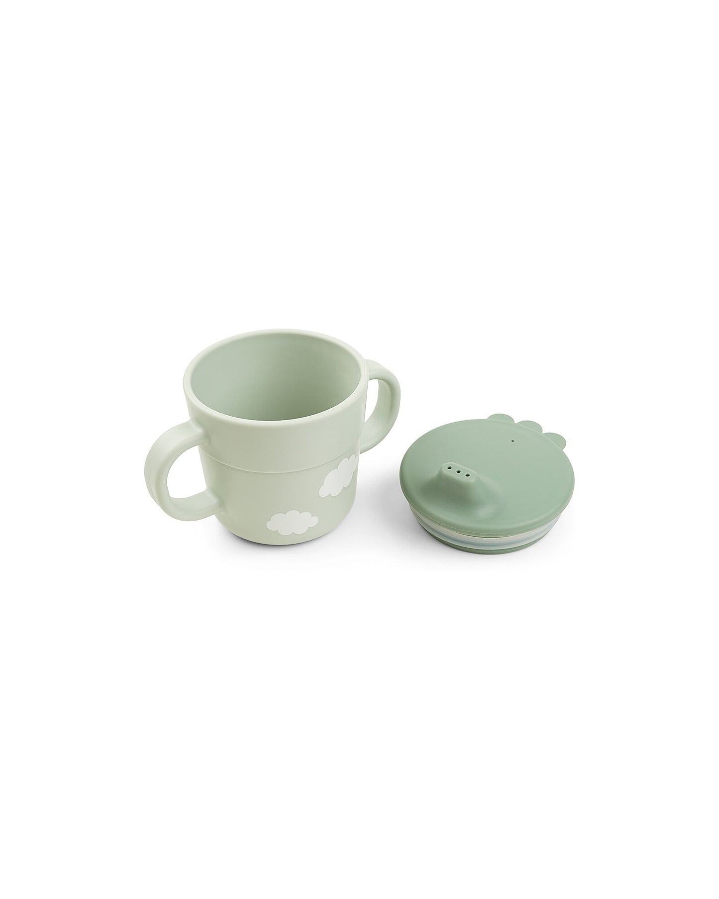 Set Pappa Foodie - Ciotola Tazza e Cucchiaio - Elphee - Verde - 100% PP Alimentare