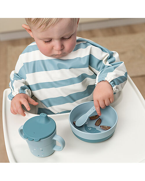 Set Posate - Happy Dots Blu - 100% PP Alimentare