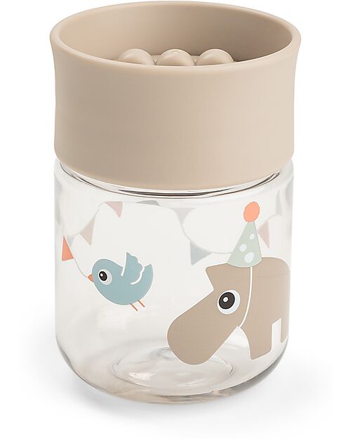 Tazza da Apprendimento con Bordo per Bere a 360° - Antigoccia - Tiny Farm - Sabbia - 260 ml - 9m+