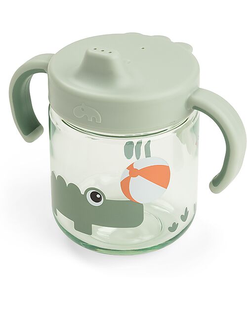 Tazza da Apprendimento con Manici Anti-Slip 260 ml - Playground - Verde