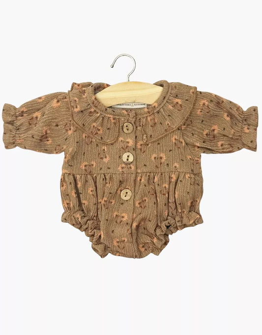 Tutina Léonore a maniche lunghe in crêpe Eloise