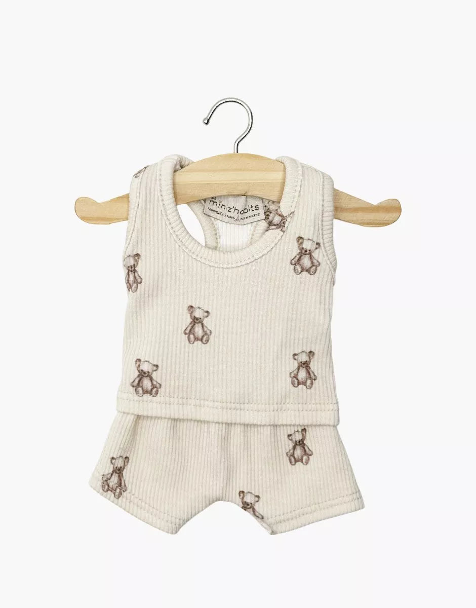 Intimo in maglia a coste per bambini Marcel con orsetti