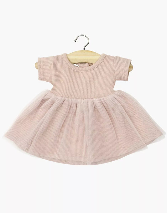 Tutù a maniche corte Rosana in rosa petalo