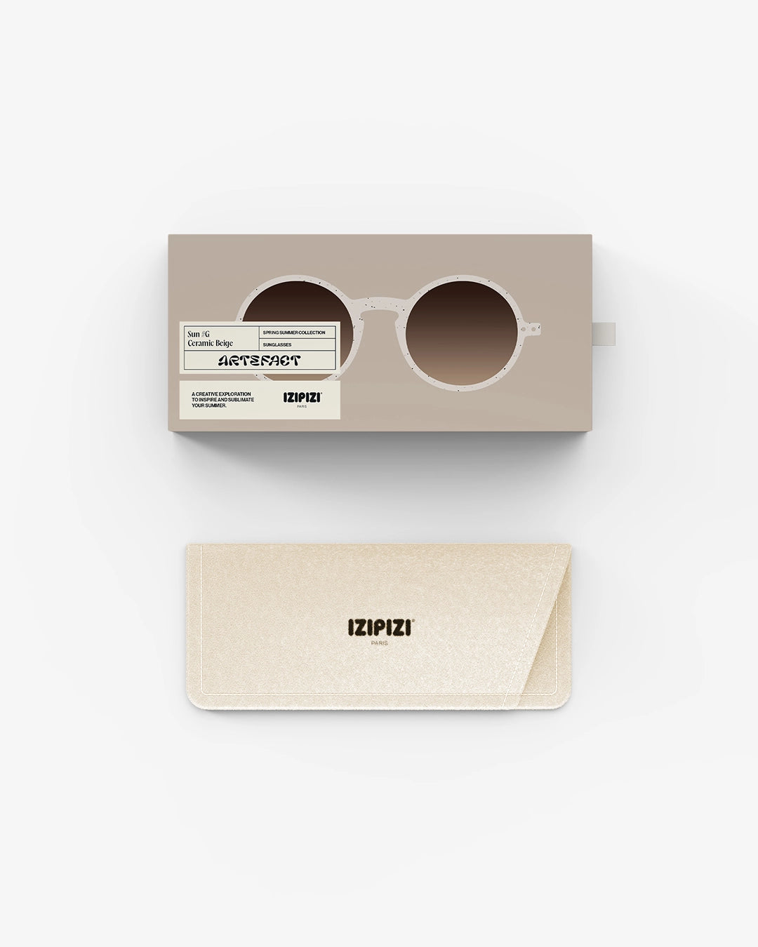 Occhiali da Sole 5-10 anni IZIPIZI #G  CERAMIC BEIGE