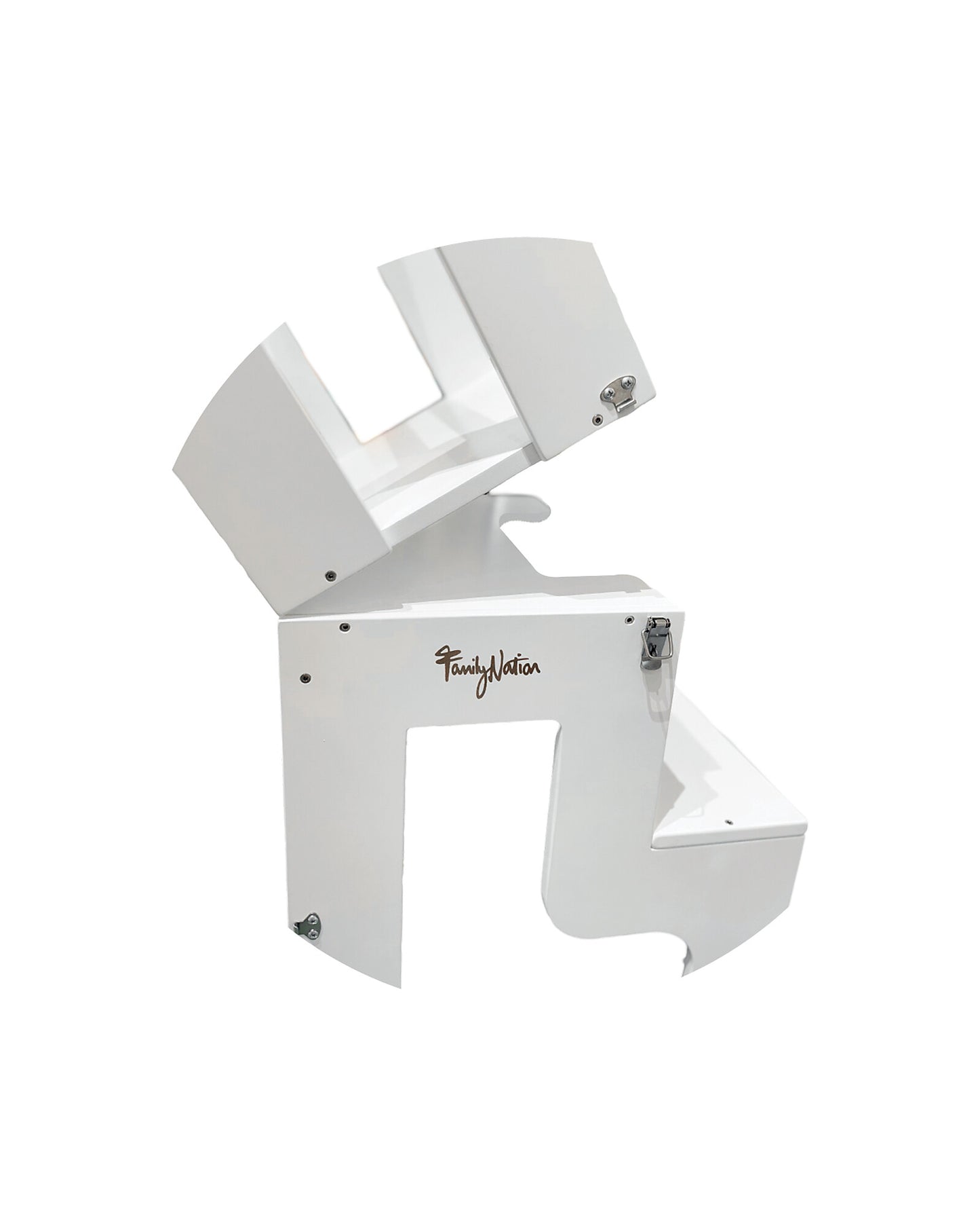 Torre Montessoriana in legno 2 in 1 - bianca - Convertibile in Tavolo+Sedia - Autonomia e Sicurezza