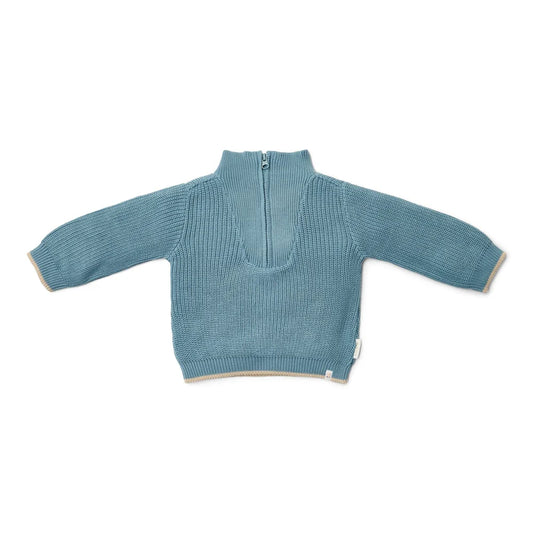 Little Dutch Knit Sweater - Stone Blue