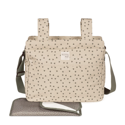 Changing Bag Poppy Moss Cuori - Walking mum