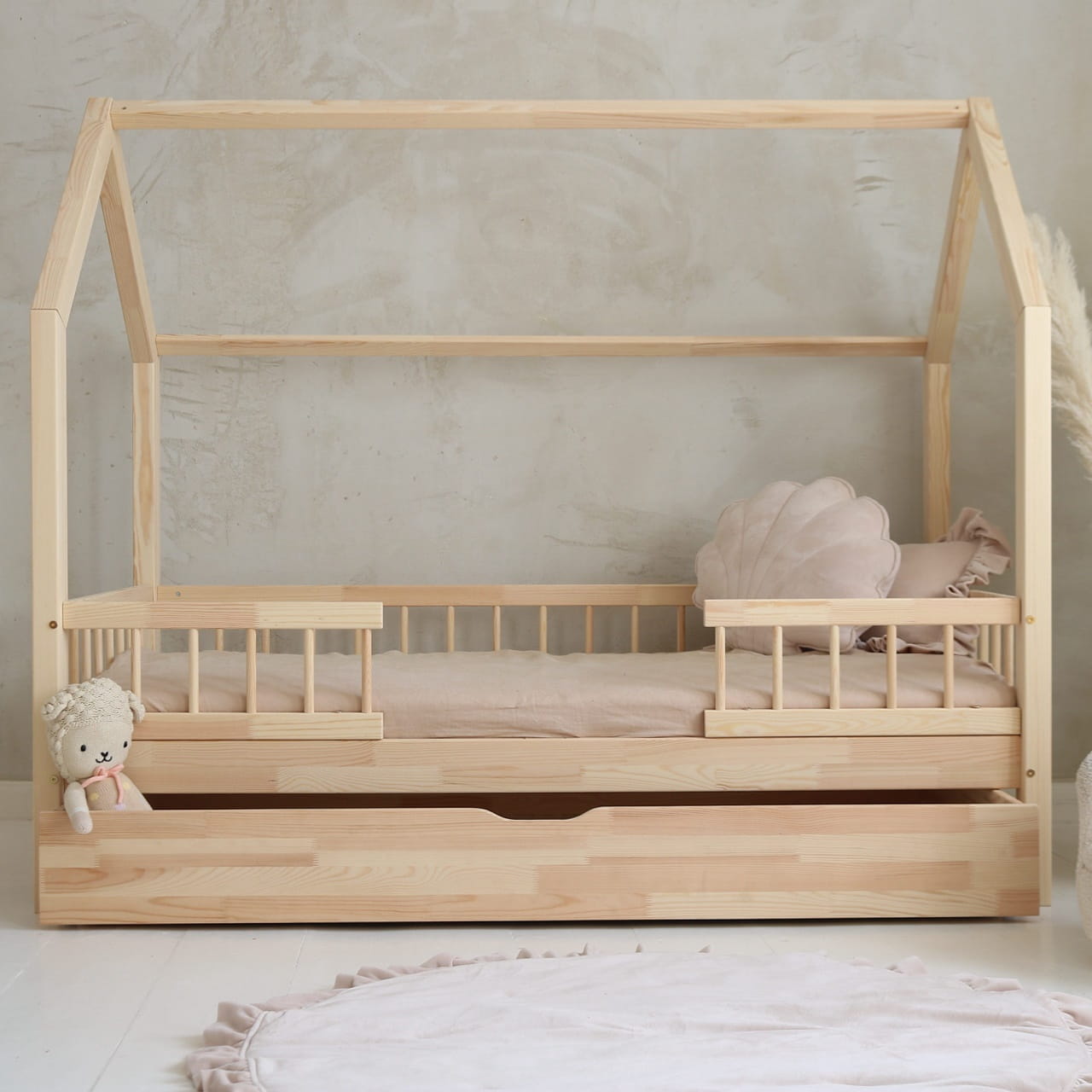 Letto a Capanna Bello Duo Plus (versione con cassetto)