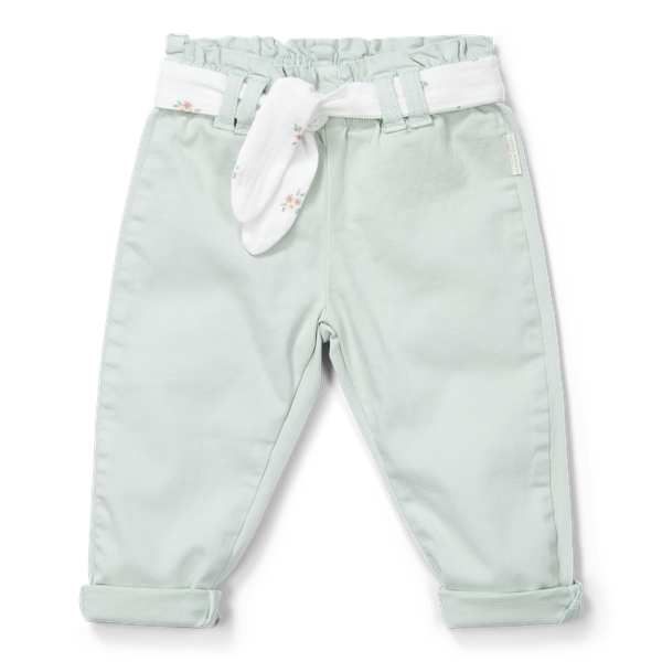 PANTALONE  VERDE  LITTLE DUTCH   - FLOWERS 1.5 Y \ 2Y