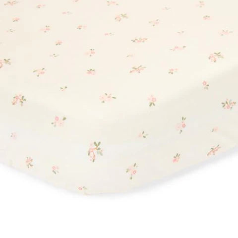 Lenzuolo con angoli per culla - Bianco - Fairy Garden - Fairy Blossom