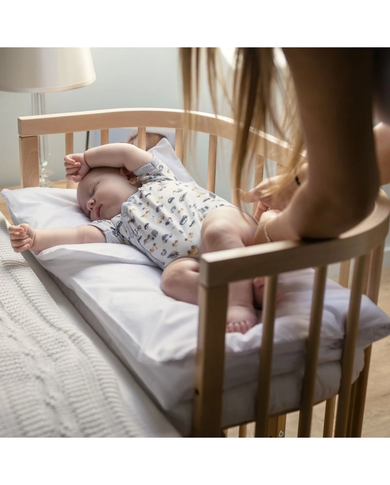 Pial- Lettino 7in1 con Materasso - Naturale + tessile