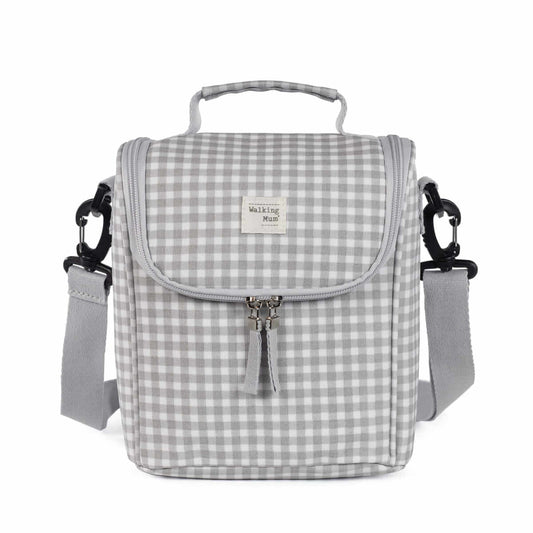 Borsa Pappa I Love Vichy Grigio - Walking mum
