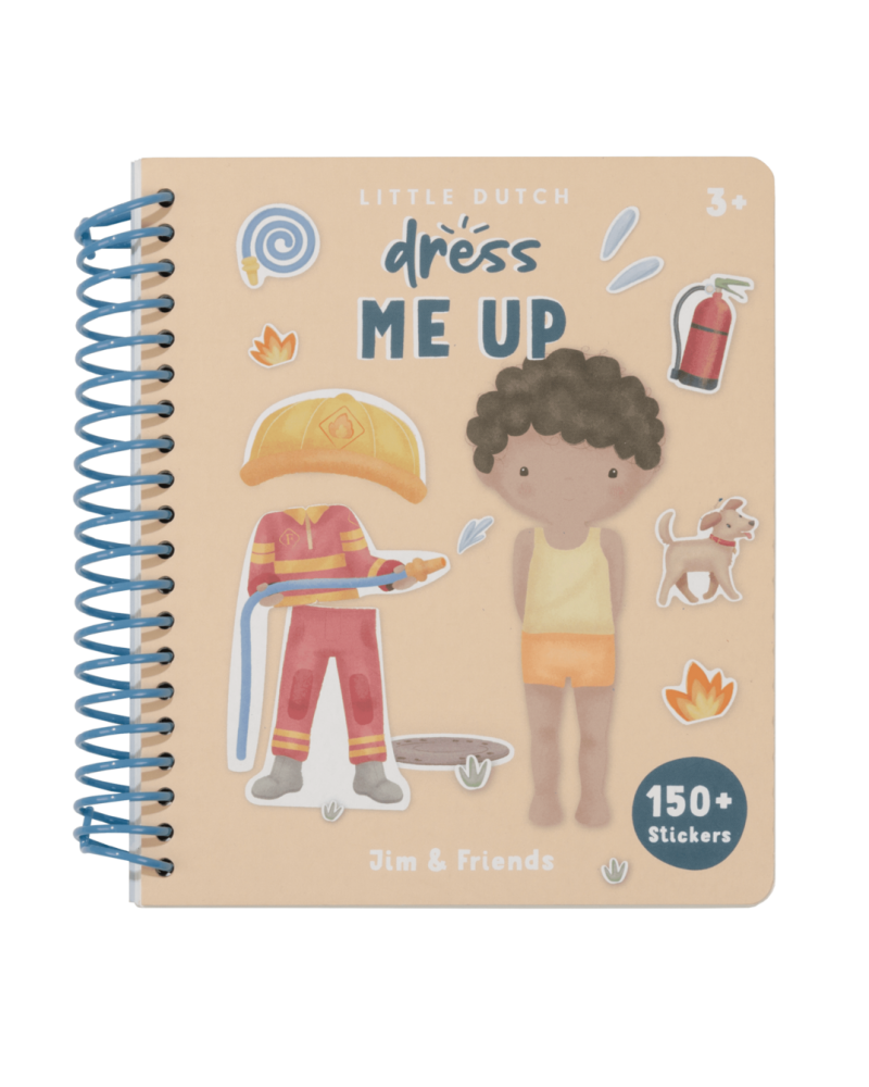 Little Dutch - Libro Dress Me Up Jim &Friends- con Stickers