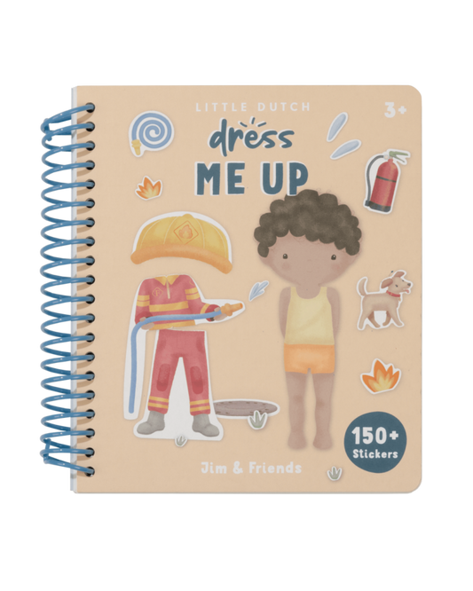 Little Dutch - Libro Dress Me Up Jim &Friends- con Stickers