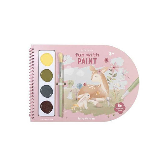 Dili-Little Dutch - ALBUM E COLORI PAINT BOOK FAIRY GARDEN