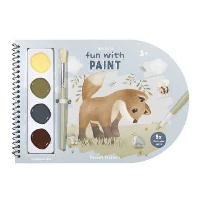 Little Dutch - ALBUM E COLORI PAINT BOOK FOREST FRIENDS