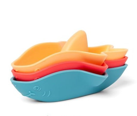 Little L - Silicone barchette da bagno Sharks