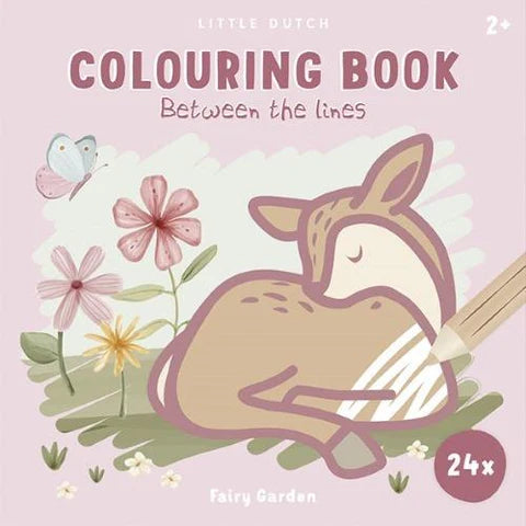 Libro da colorare - Rosa - Giardino delle fate