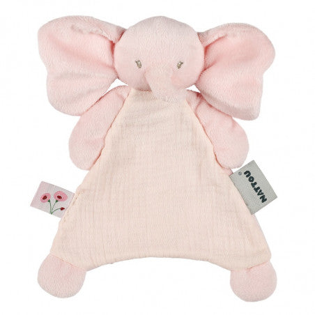 Doudou elefante rosa in cotone NATTOU Fanfan - Scandi Kids Concept Store