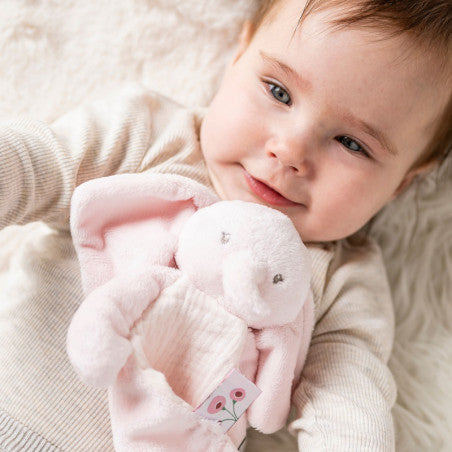 Doudou elefante rosa in cotone NATTOU Fanfan - Scandi Kids Concept Store