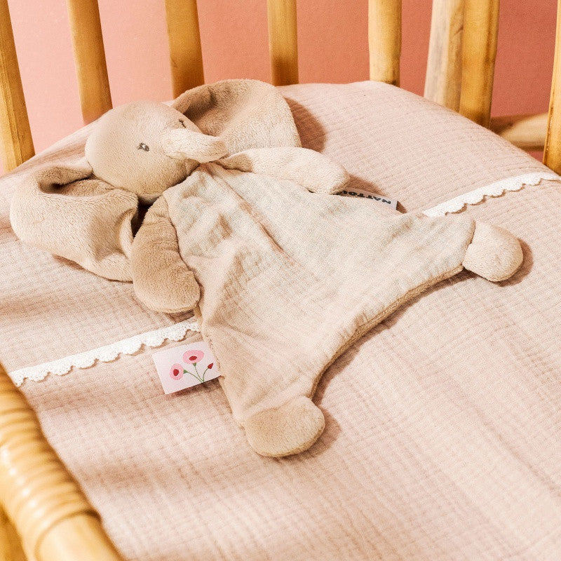 Doudou - Fanfan Mini Peluche Elefante Sabbia - Nattou - Scandi Kids Concept Store