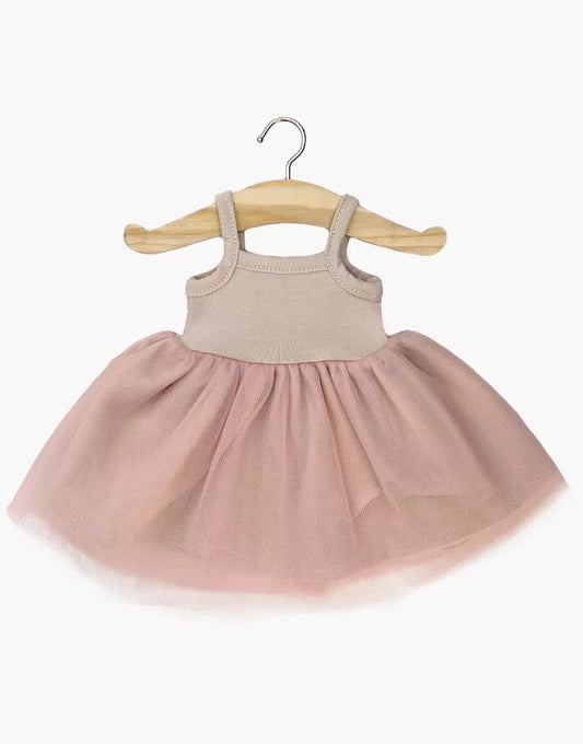 Vestito per bambola minikane -  Tutù Rosella bagatelle in lino e tulle rosa