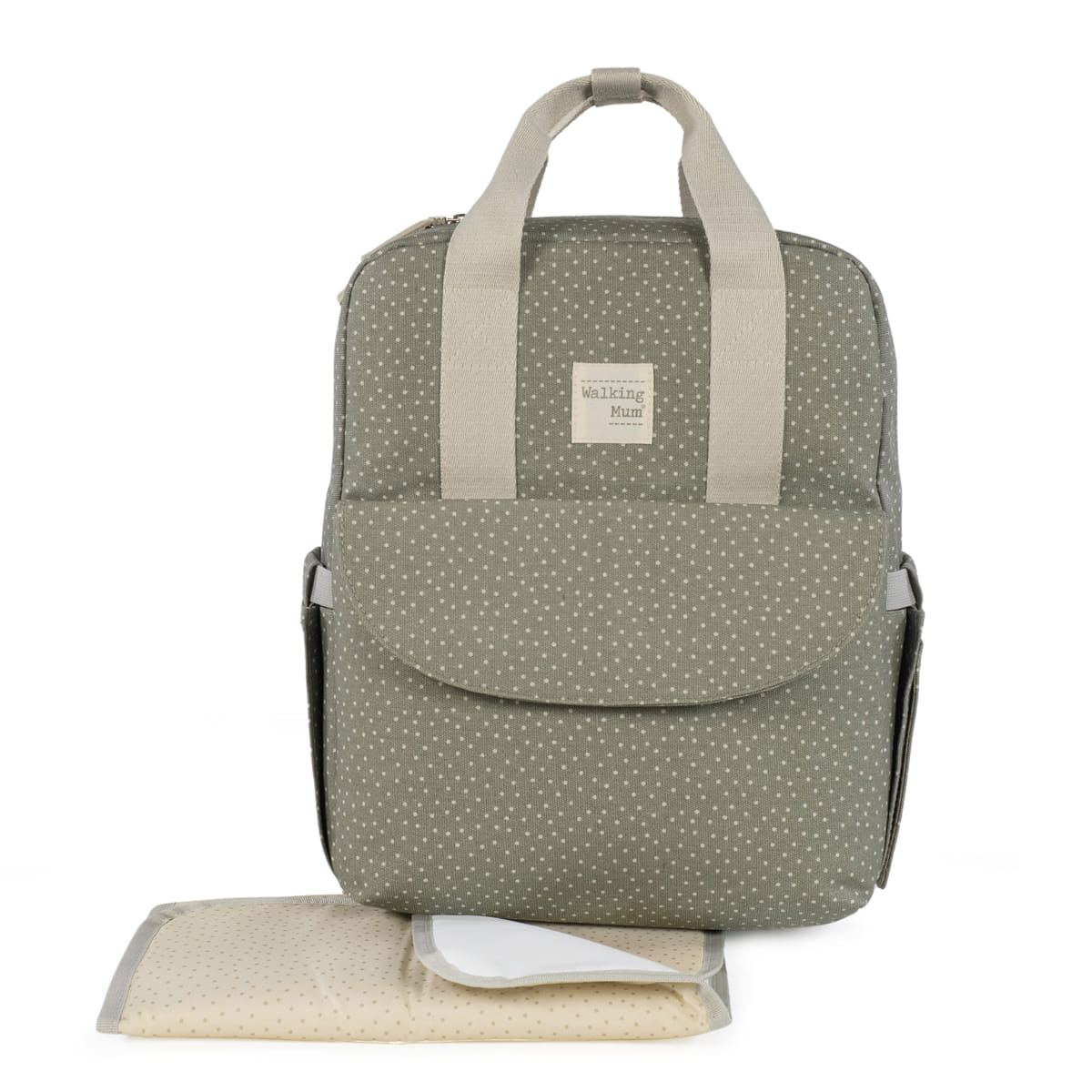 Zaino Poppy Moss Pois Verde - Walking mum