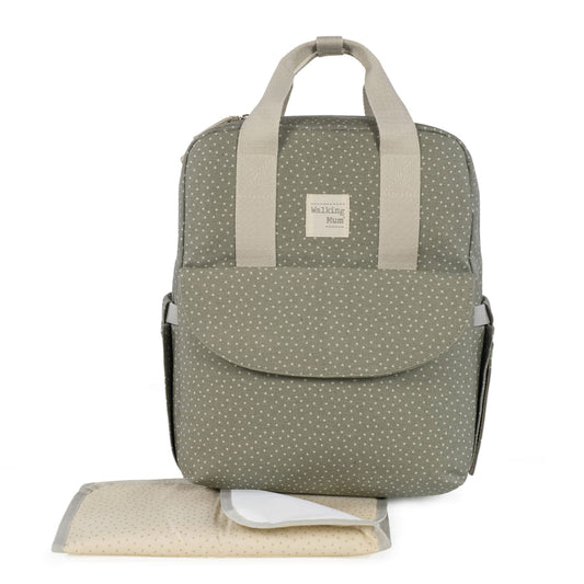 Zaino Poppy Moss Pois Verde - Walking mum