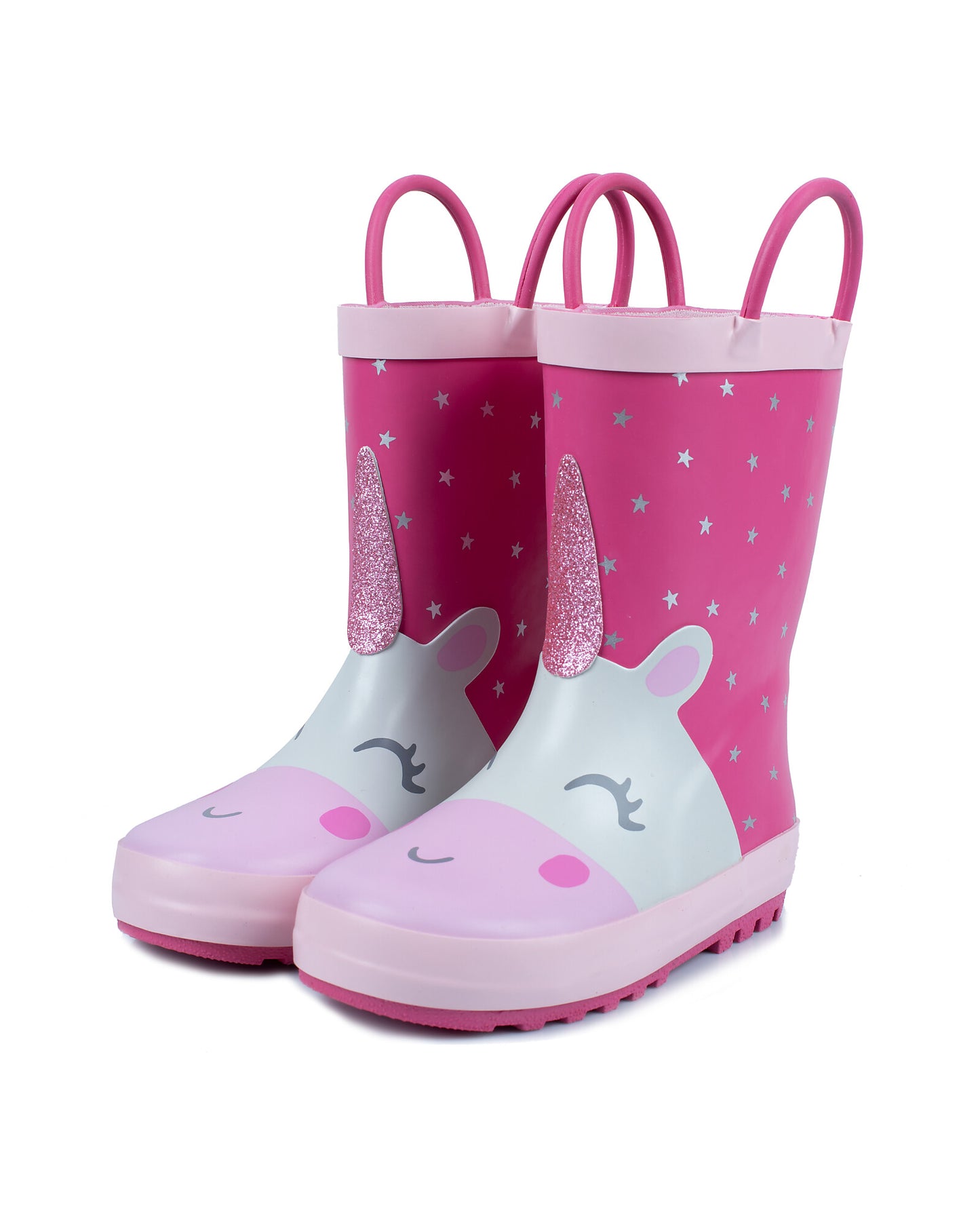 Rainboot Unicorno- Foderati in Cotone - Unicorno Stelline
