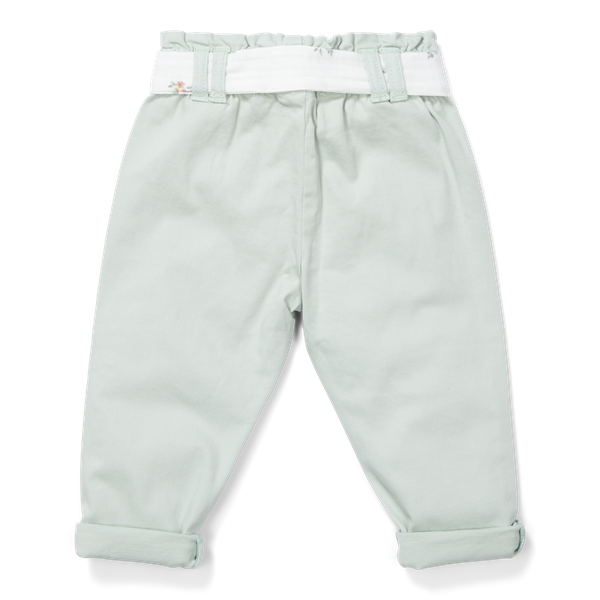 PANTALONE  VERDE  LITTLE DUTCH   - FLOWERS 1.5 Y \ 2Y