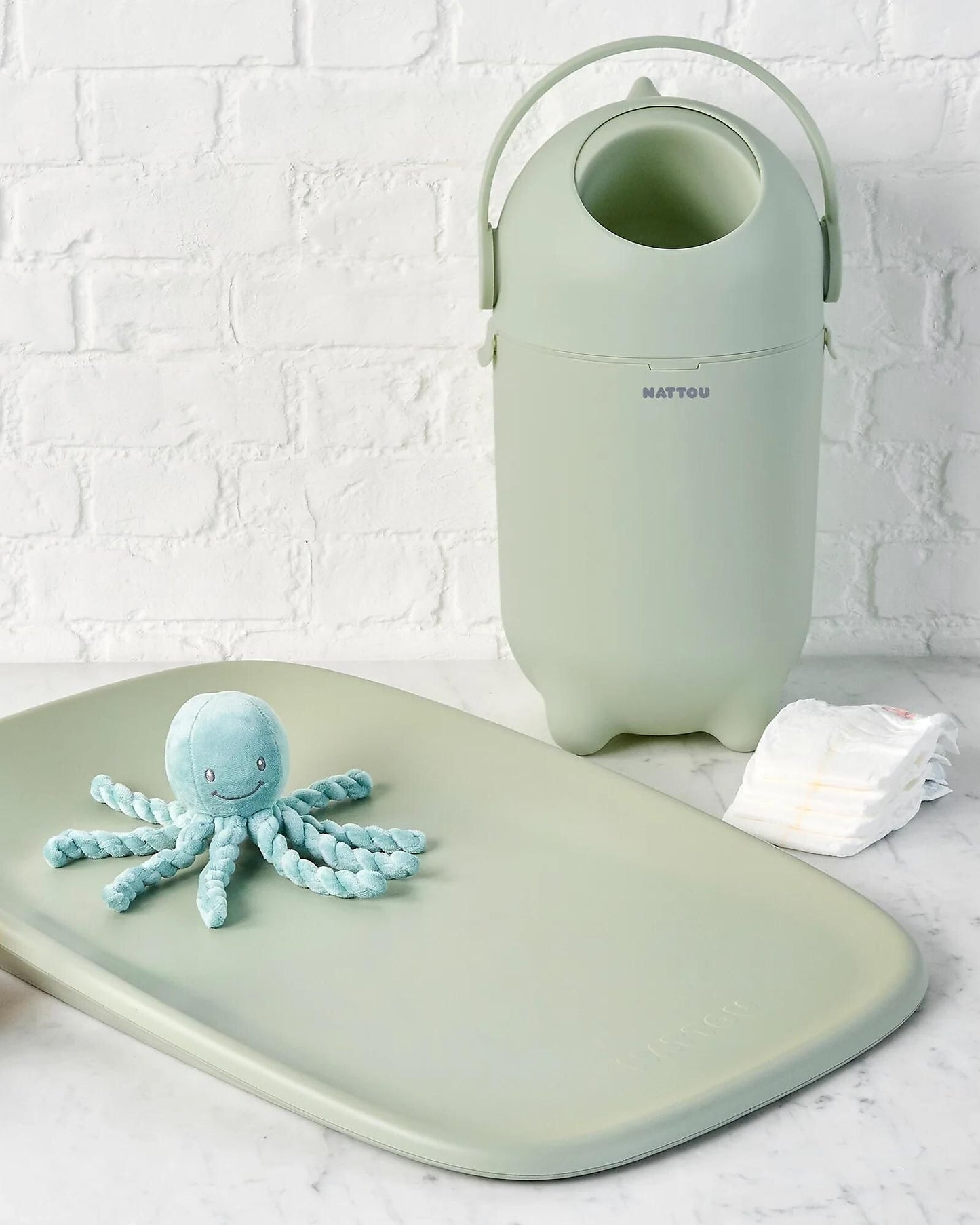 Mangia pannolini NATTOU Verde - Scandi Kids Concept Store