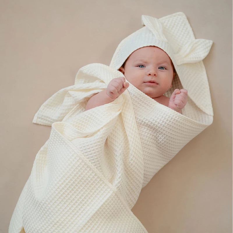 Asciugamano con cappuccio e orecchie - levin felin - Scandi Kids Concept Store