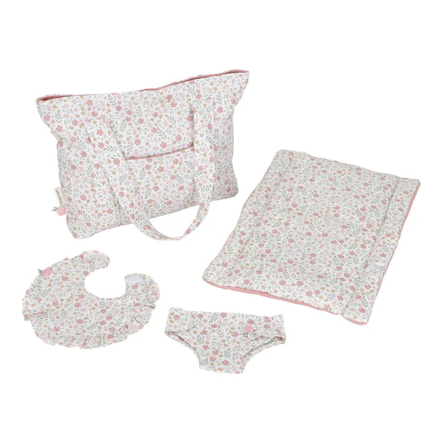 Borsa fasciatoio per bambole  – Soft Flowers
