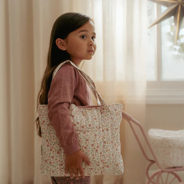 Borsa fasciatoio per bambole  – Soft Flowers