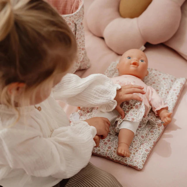 Borsa fasciatoio per bambole  – Soft Flowers