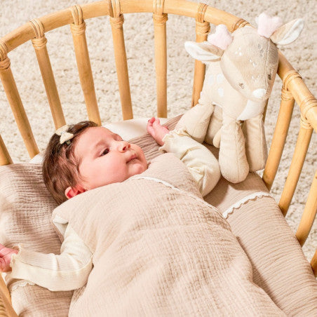 Peluche musicale cervo di velluto NATTOU Fanfan - Scandi Kids Concept Store