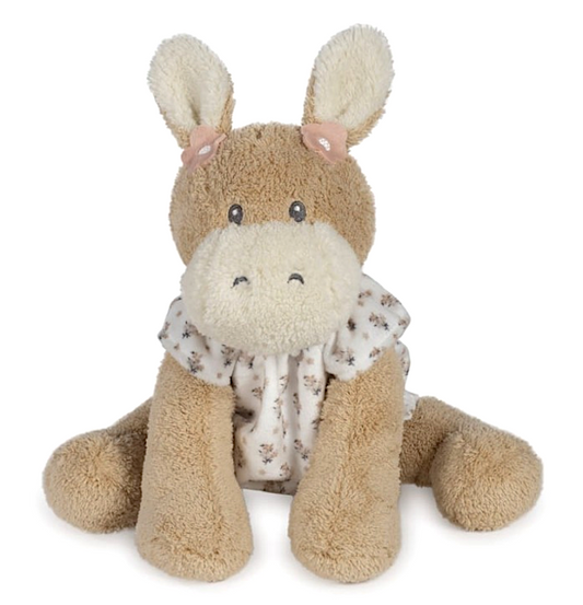 Peluche Donkey Flowers Walking Mum