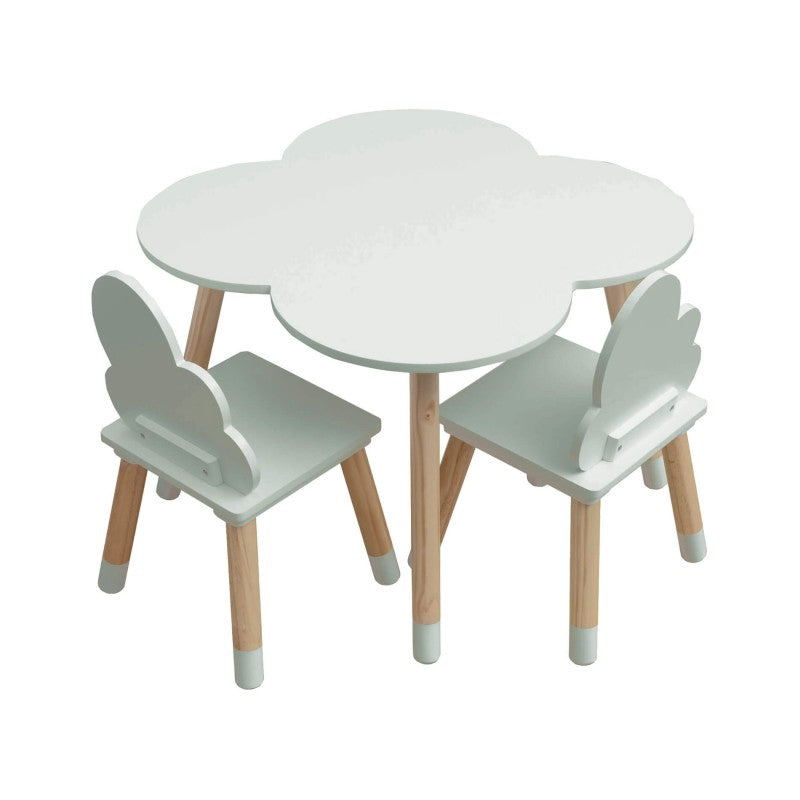 Set tavolino e sedie nuvola verde - Scandi Kids Concept Store