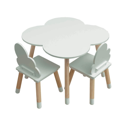 Set tavolino e sedie nuvola verde - Scandi Kids Concept Store