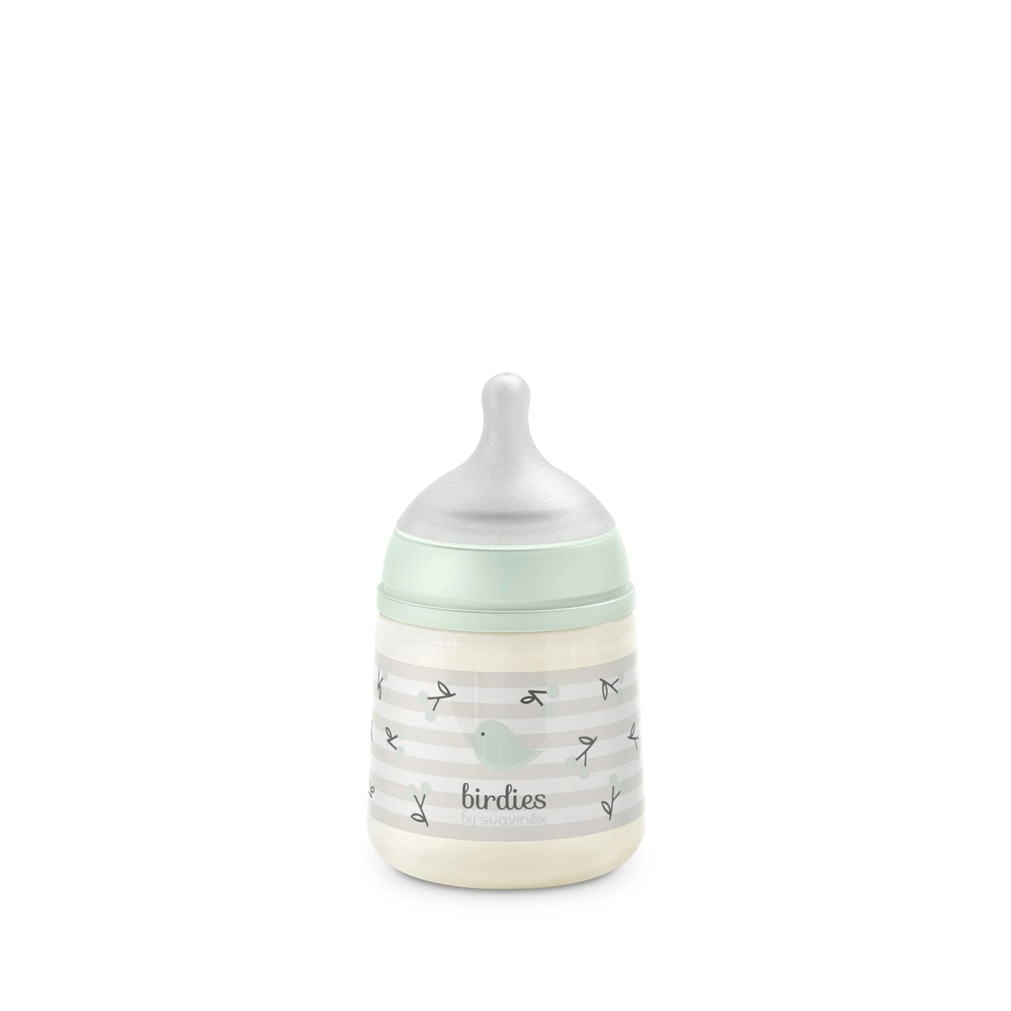 Biberon Birdies Con Tettarella Simmetrica A Flusso Lento 150 ml da 0 Mes Azzurro