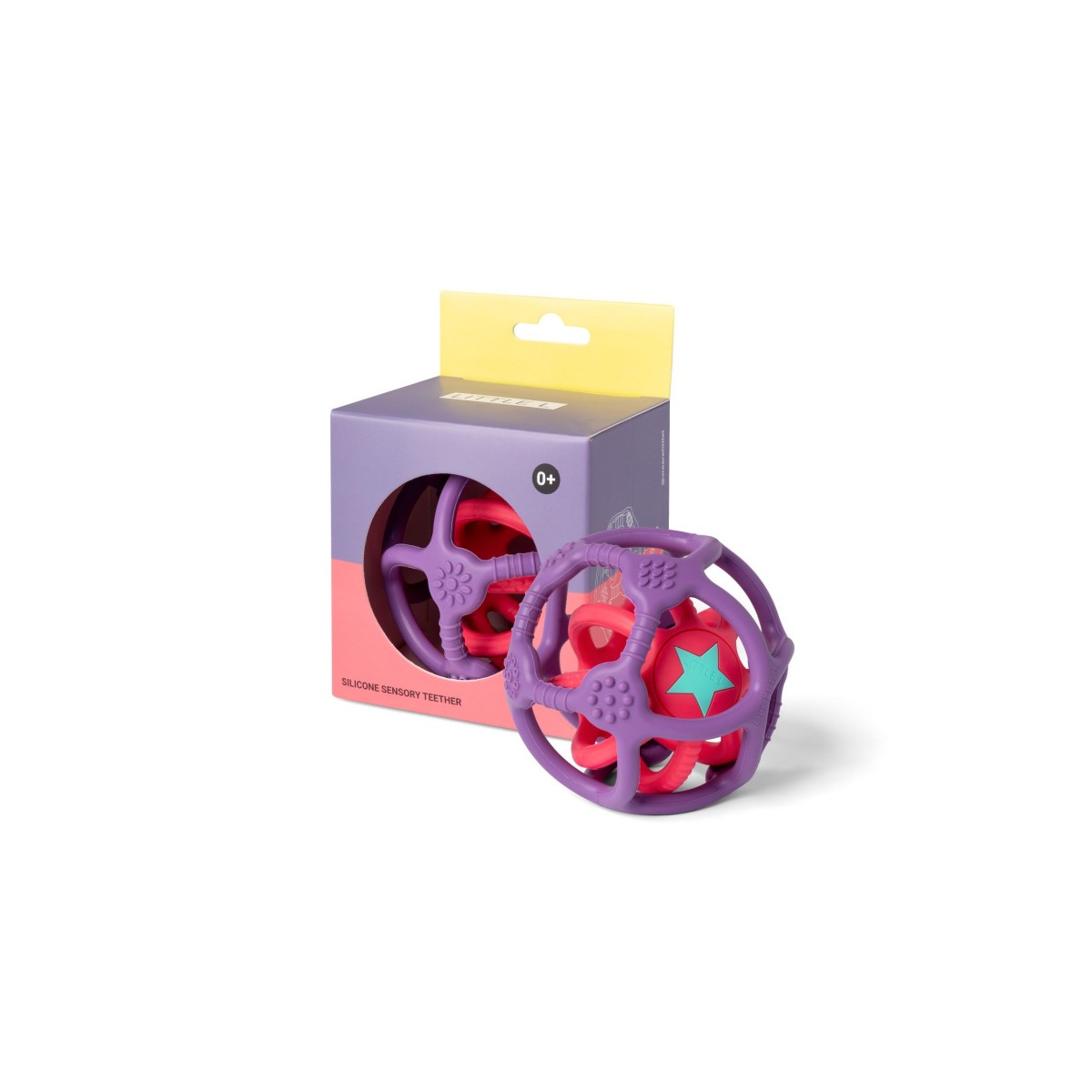 Little L - SET OF 2 SENSORY BALLS PURPLE AND RED