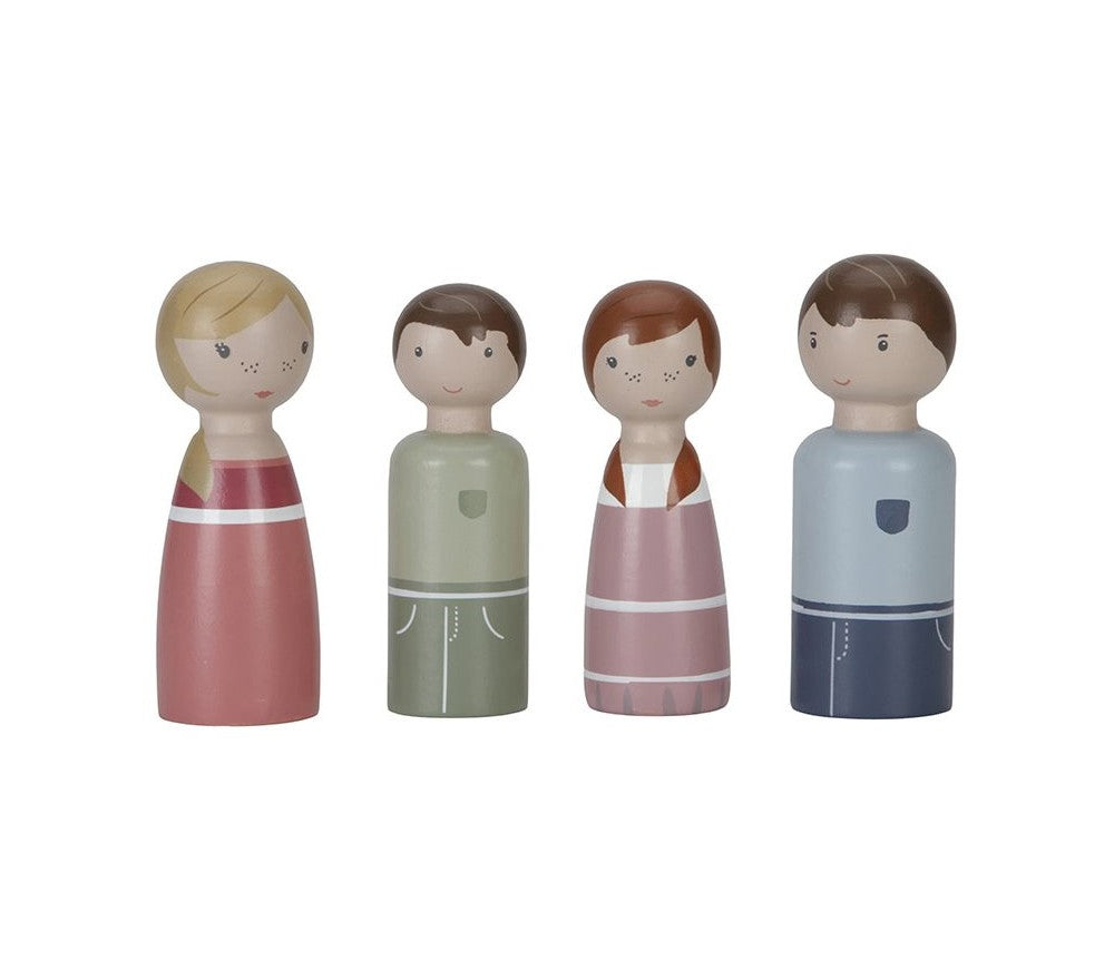Set Famiglia Rosa per casa delle Bambole - Little Dutch